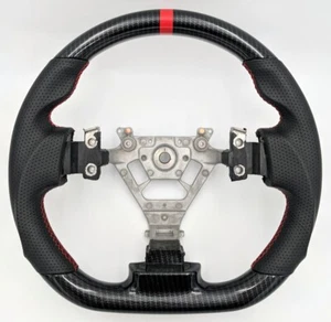 REVESOL Hydro-Dip Carbon Fiber Steering Wheel for 02-08 Nissan 350Z fairlady Z - Picture 1 of 6