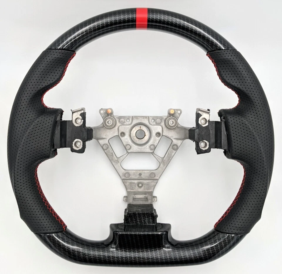 REVESOL Hydro-Dip Carbon Fiber Steering Wheel for 02-08 Nissan 350Z fairlady Z - Image 1 of 4