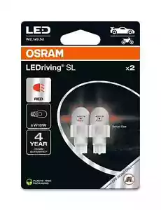 OSRAM LEDriving SL LED W16W Red Car Bulbs (Twin) W2.1x9.5d | 12V | 1.4W - Picture 1 of 2