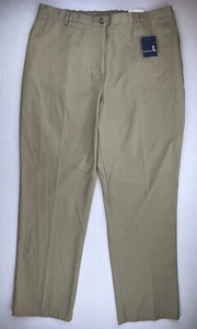 Lands' End Women's Khaki Tan Fit 3 High Rise Dress Pants Size 18W 36 X 30 - Picture 1 of 11