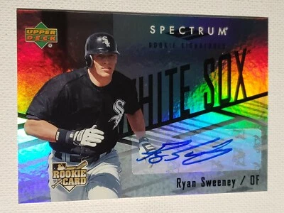 2007 Upper Deck Spectrum Ryan Sweeney Autograph White/Red Sox A's Cubs Auto  - Image 1 of 3