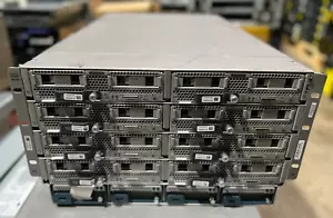 Cisco UCS 5108 Blade Server Chassis 2x B200 M4 Blade E5-2680 v4 128GB 2xUCS2304 - Picture 1 of 10