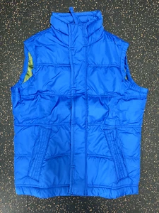 NUOVO Abercrombie & Fitch gilet uomo blu piumino taglia (S) + spedizione gratuita - Foto 1 di 4