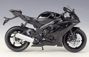 Welly 1:12 2020 YAMAHA YZF R6 Black Diecast Motorcycle Bike Model Toy New In Box - Picture 1 of 3