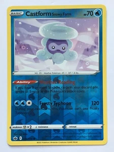 Castform Snowy Form 034/198 Reverse Holo Common Chilling Reign Pokemon LP - Picture 1 of 7