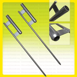 2er PACK - ERDSPIESS für Swooper Fahnenmast Feder Flatterhalterung Pfahl - Bild 1 von 1