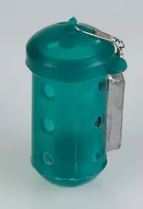 pasturatore verde piombato da pesca ledgering feeder mare lago fiume bigattini - Foto 1 di 1