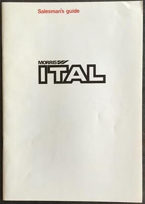 MORRIS ITAL Car Salesman’s Guide Brochure JUN 1980 #PT/435/80 • 29.13€