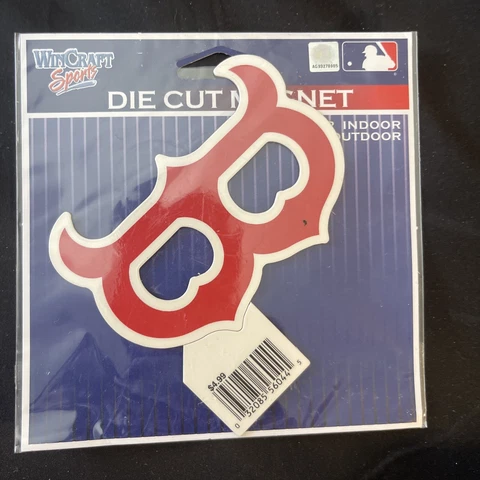 BOSTON RED SOX -- Team Logo Magnet, Die Cut  4" X 4" MLB Cover