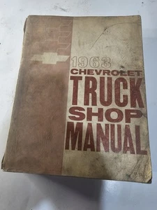 1963 CHEVROLET TRUCK SHOP MANUAL / THICK ORIGINAL BOOK 64 65 66 PICKUP SUBURBAN - Picture 1 of 2