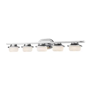 Z-Lite Optum 5 Light Vanity Light, Chrome, Matte Opal - 1917-5V-CH-LED - Picture 1 of 1