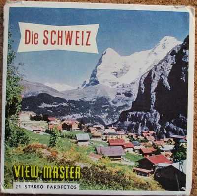 3 VIEW-MASTER 3D BILDSCHEIBEN - DIE SCHWEIZ + BOOKLET - Bild 1 von 4