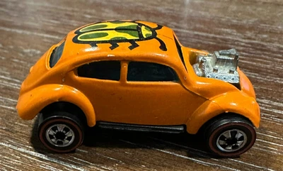 1967 Hot Wheels Redline Custom VW Volkswagen in Orange - Bug / Beetle - Image 1 of 4