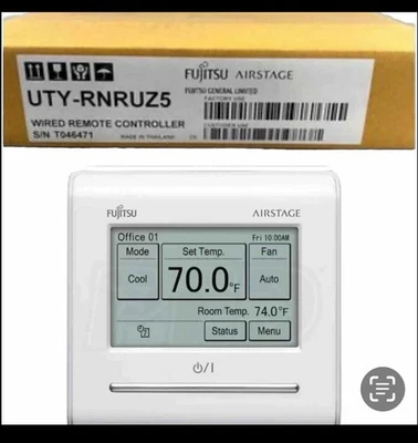 Fujitsu UTY-RNRUZ5 Pompa di Calore Termostato Touch Panel Controller - Immagine 1 di 2