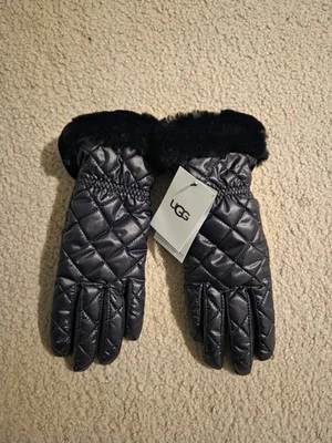 UGG Women's Quilted Performance Glove L/XL Black New With Tag - Image 1 of 3