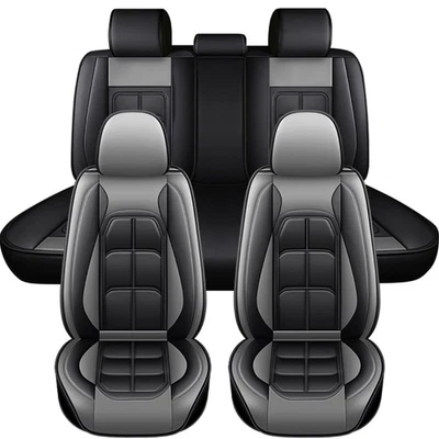 Juego completo de funda de asiento de auto premium de cuero PU para Chevrolet Malibu cojín de 5 asientos Foto 1 de 4