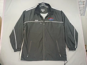 USA Hockey Jacket Mens Large Black White CCM NHL Hockey Windbreaker Coach - Picture 1 of 10