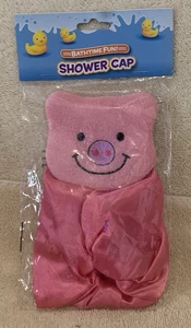Greenbrier PINK PIG Bathtime Fun Shower Cap - NIP - Picture 1 of 2