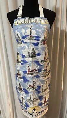 Delantal Save The Lighthouses de KayDee nuevo sin etiquetas unisex costa playa bonito Foto 1 de 4