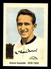 Helmut Kapitulski autograph card DFB national player 50s original sign