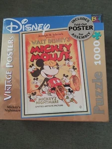 Puzzle Disney Topolino 1000 pezzi con poster sigillato - Foto 1 di 3