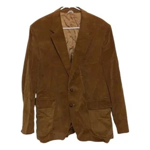 Chaqueta deportiva vintage Joe Namath firma colección marrón pana talla 44R - Imagen 1 de 9