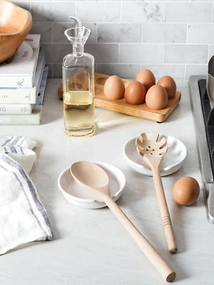 Керамическая подставка для ложки для плиты, держатель ложки для кухонного стола, кухни G... - Изображение 1 из 4