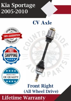 Nuevo eje CV delantero derecho OE para Kia Sportage 2005-2010 2,0 L 2,7 L 4X4 de por vida con Foto 1 de 4
