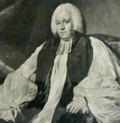 Antik Kupferstich 1768, LORD ARCHBISHOP of CANTERBURY von Edw. Fisher n. N Dance - Bild 1 von 4