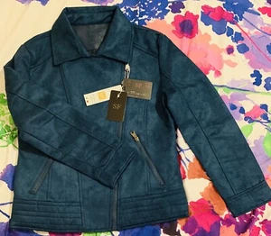 “Superlative Fashion” Italian Designer Jacket For Women, Size (M) Color Blue - Bild 1 von 9