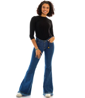 Comycom Damen Jeans Schlaghose »STAR EASY FRINGS« - Bild 1 von 4