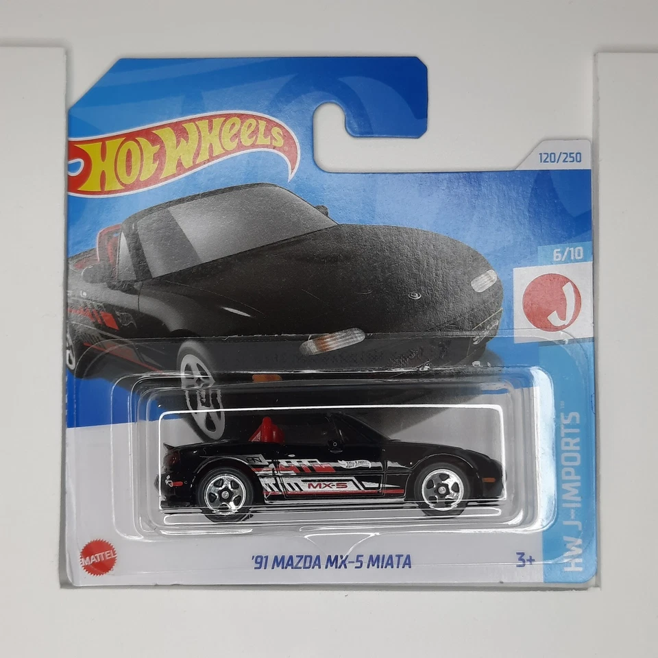 Hot Wheels Mattel 2024 '91 Mazda MX-5 Miata 120/250 HW J-Imports 6/10 - Immagine 1 di 1