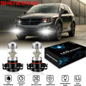 Faros antiniebla LED 2504 3200LM blancos para Dodge Journey 2010-2019 6000K 2 piezas 5202 - Imagen 1 de 11