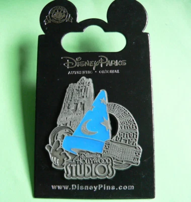 Disney Pin Hollywood Studios Sorcerer Hat Tower Terror Rock N' Roller Coaster - Image 1 of 4