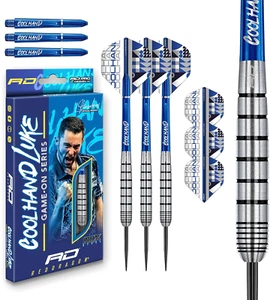 Luke 'Cool Hand' Humphries 20g Steel Tip Darts Set - Red Dragon - Picture 1 of 4