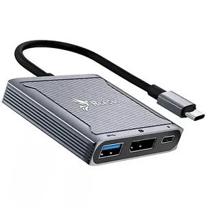 Hub USB C auf DisplayPort Adapter mit USB A C DP 8K60Hz PD Reagle Aluminiu M1 M2 - Bild 1 von 9