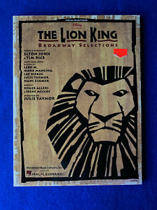 Disney Presents THE LION KING Broadway Selections Hal Leonard Guitar Vocal Piano