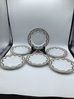 Set of 6 Vintage TK Thun Bread & Butter Plates Crafted in Bohemia 6 1/8