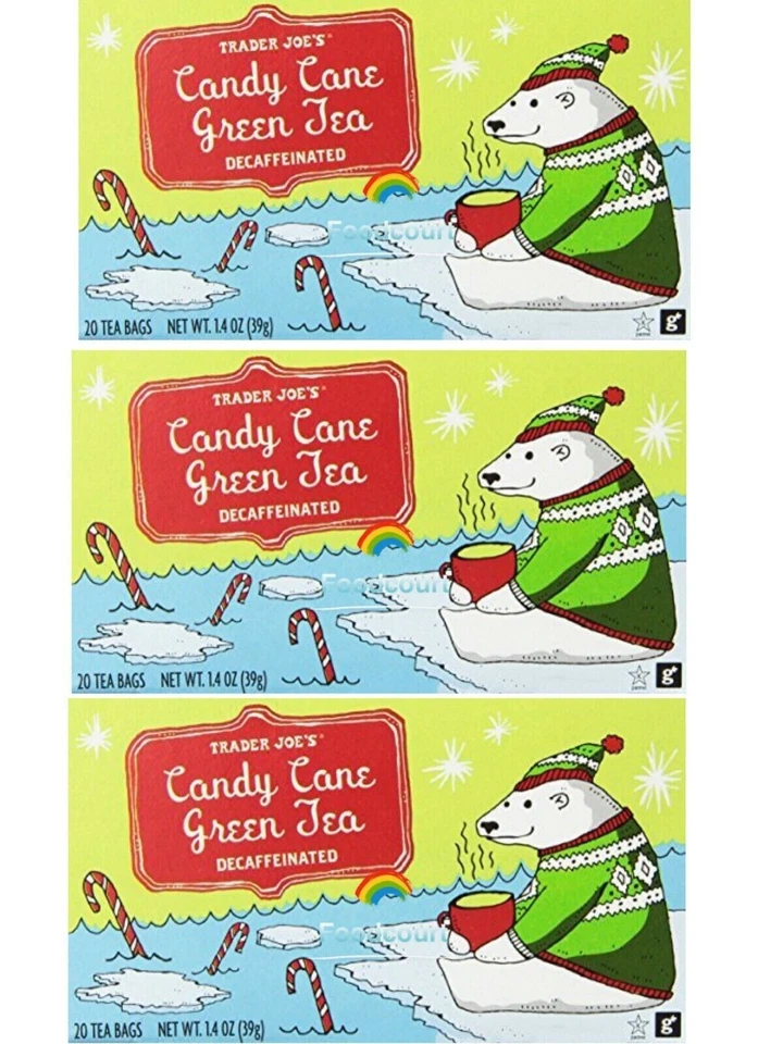 3 paquetes de 20 bolsitas de té descafeinado de caña de caramelo Trader Joe's de 1,4 oz cada una Foto 1 de 4