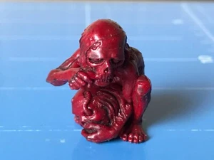 Kaiyodo & Furuta,Hyakkiyagyo Youkai Netsuke Figure,"Gaki (Red Color)" - Picture 1 of 7