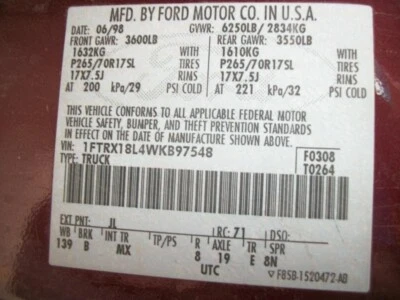 Used Fuel Injection Throttle Body fits: 1998 Ford F150 PICKUP Throttle Valve Ass - Image 1 of 4