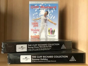 THE CLIFF RICHARD 3 MOVIE COLLECTION ~ 2 BRAND NEW PAL VHS VIDEOS ~ 315 MINS - Bild 1 von 4