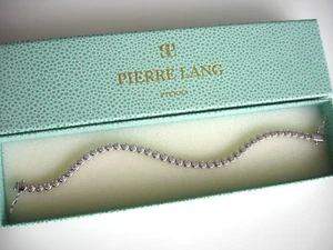 Pierre Lang Tennisarmband Gr.AS 17 cm Armband RH Zirkonia Silber OVP - Bild 1 von 4
