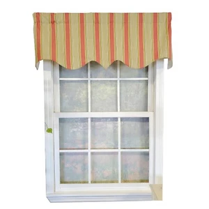 RLF Home Thalia Regal 3" Rod Pocket Lining Valance 50" x 17" Melon - Picture 1 of 5