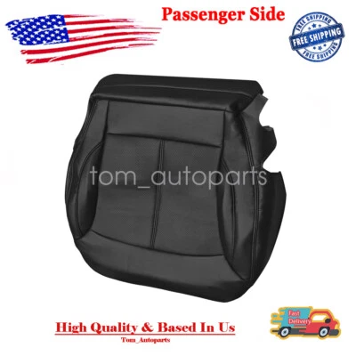 Passenger Bottom Perforated Leather Black Seat Cover For 2010-13 Buick LaCrosse - Imagem 1 de 4