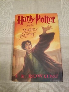 Harry Potter and the Deathly Hallows 1st Edition Hardcover Book J.K. Rowling - Picture 1 of 12
