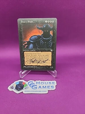 MTG Ihsan's Shade Homelands Signed Christopher Rush Gen 2A Thin Magic *CCGHouse* - Image 1 of 4