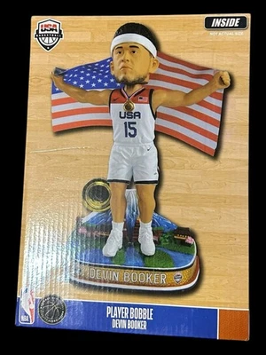 Devin Booker USA Basketball Mens National Team 2020 Flag Series Bobblehead NIB - Image 1 of 4