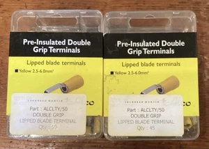 Alco Double Grip Lipped Blade Terminals P/N. ALCLTY/50. Qty. 1x50 + 1x45 - Picture 1 of 4