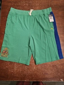 New Polo Ralph Lauren Boys Drawstring Gym Shorts Sz XL 18-20 Jockey Club Green - Picture 1 of 13